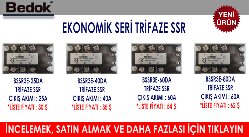 YENİ EKONOMİK SERİ TRİFAZE SSR