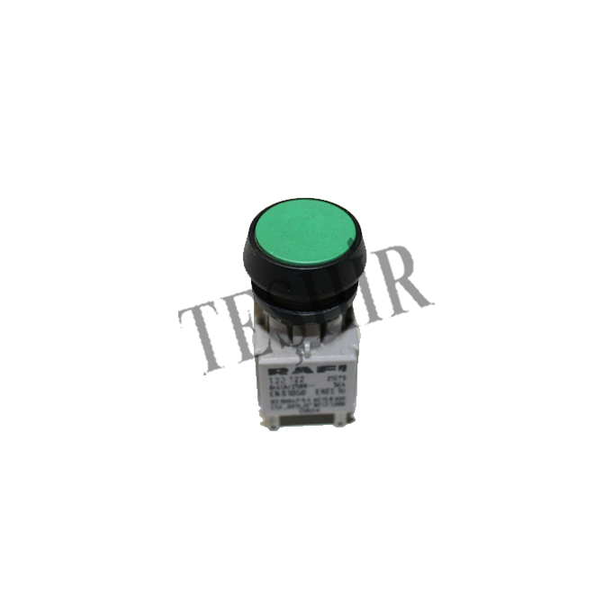 RAFI 1.20 122 |  250V AC YEŞİL YAYLI BUTON