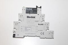 BS-SSR-02D3D-T-V BEDOK SLİM SSR RÖLE TETİK VOLTAJİ 12-24VDC 2A 60VDC SOLİD STATE RELAY