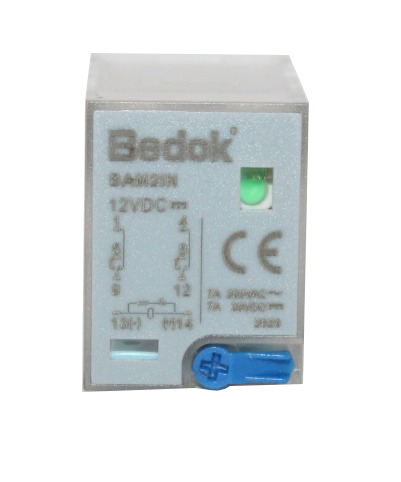 BAM2IN-12VDC  ÇİFT KONTAK 12DC 7A RÖLE