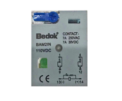 BAM2IN-110VDC  ÇİFT KONTAK 110DC 7A RÖLE