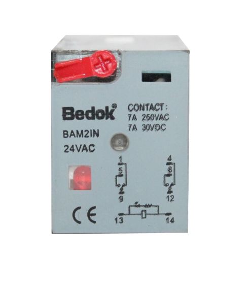 BAM2IN-24VAC  ÇİFT KONTAK 24AC 7A RÖLE