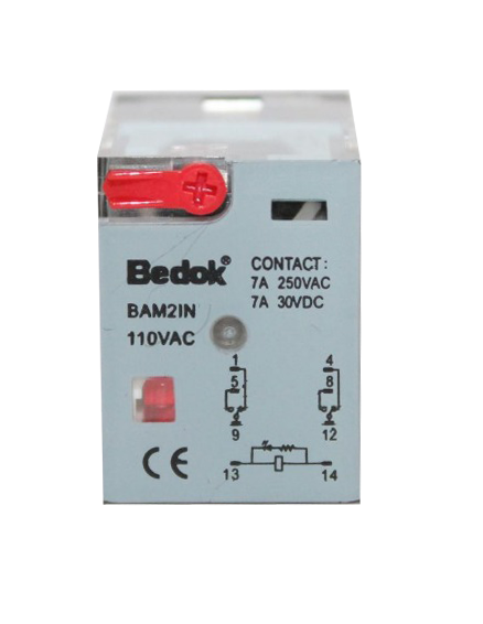 BAM2IN-110VAC  ÇİFT KONTAK 110AC 7A RÖLE