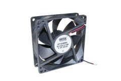 8P12HBDC-L 80X80X25MM,12VDC AKSİYEL,PLASTİK KARE,RULMANLI,2KABLOLU HİCOOL FAN