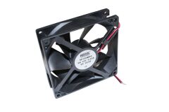 9P12HBDC 90X90X25MM,12VDC AKSİYEL,PLASTİK KARE,RULMANLI,2KABLOLU HİCOOL FAN