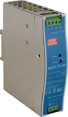 NDR-075-48  48Vdc 1.6Amp DIN Rail