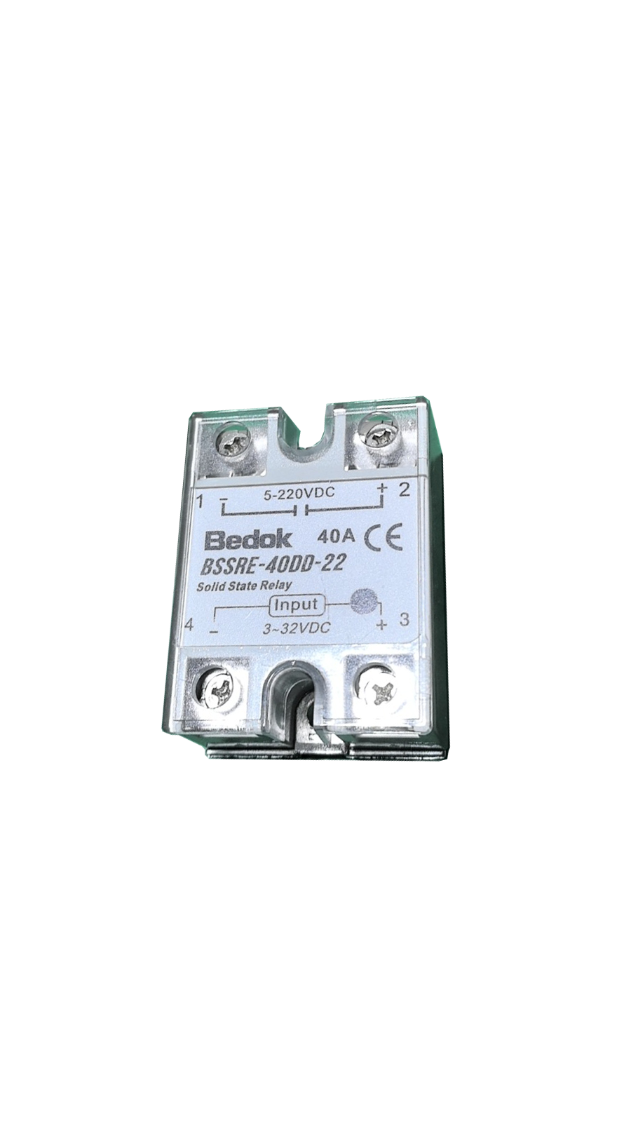 BSSRE-40DD-22 BEDOK 3-32VDC Tetikleme,5-220VDC Çıkış Voltajı,40A Monofaze SOLİD STATE RELAY(SSR Röle)