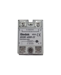 BSSRE-40DD-22 BEDOK 3-32VDC Tetikleme,5-220VDC Çıkış Voltajı,40A Monofaze SOLİD STATE RELAY(SSR Röle)