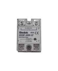 BSSRE-40DD-22 BEDOK 3-32VDC Tetikleme,5-220VDC Çıkış Voltajı,40A Monofaze SOLİD STATE RELAY(SSR Röle)