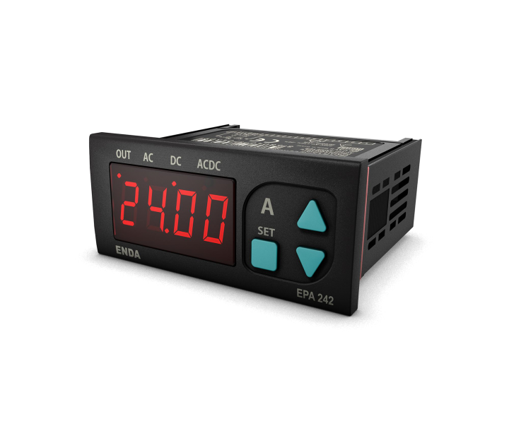 EPA242-230  Dijital Ampermetre 77x35mm 90-250V AC 50/60Hz  ENDA | EPA242-UV Muadili