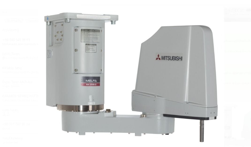 RH-1FRHR5515-D MİTSUBİSHİ SCARA ROBOT 1 KG,4EKSEN TAVAN ASMALI