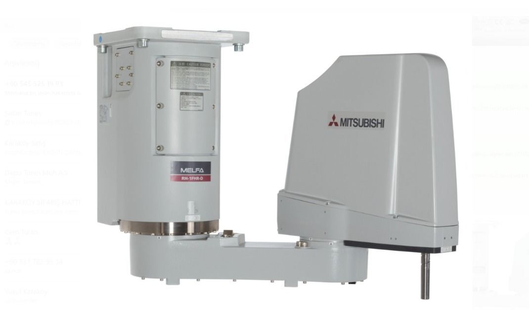 RH-1FRHR5515-D MİTSUBİSHİ SCARA ROBOT 1 KG,4EKSEN TAVAN ASMALI