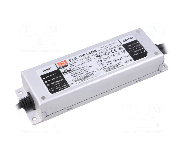 ELG-100-24DA ELG10024DA 24Vdc 4.00Amp DALI Control  MEANWELL