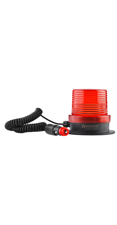 SNT-F915-B MIKNATISLI ÇAKMAK FİŞLİ ÇAKAR-BUZZER TEPE LAMBASI 12-24V AC/DC