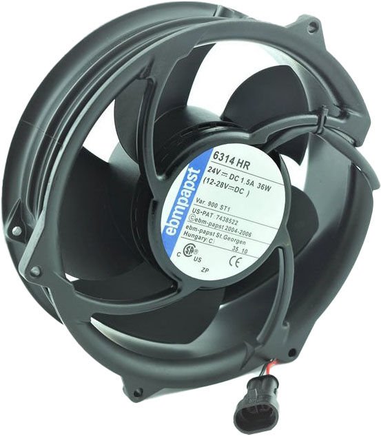 6314HR EBMPAPST FAN 150 mm x 172 mm x 51 mm 24VDC 1.5A KOMPAKT EBMPAPST FAN