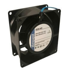 8556NR AC Borulu Eksenel Fan, 80x80x38mm, 230VAC, 29,4CFM, 12W, 31dBA, 2800RPM, Bilyalı Rulman