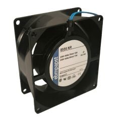 8556NR AC Borulu Eksenel Fan, 80x80x38mm, 230VAC, 29,4CFM, 12W, 31dBA, 2800RPM, Bilyalı Rulman