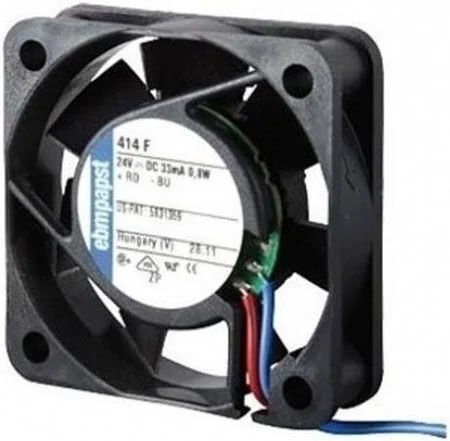 414F DC Fanları DC Tubeaxial Fan 40x40x10mm 5CFM 33Pa Sleeve 3x Wire Lock Sensor