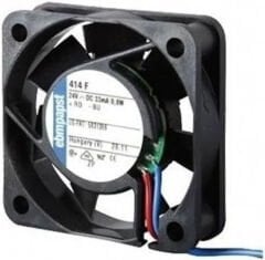 414F DC Fanları DC Tubeaxial Fan 40x40x10mm 5CFM 33Pa Sleeve 3x Wire Lock Sensor