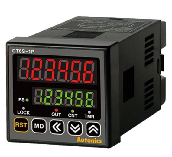 CT6S-1P4 48X48mm 100-240VAC Dokunmatik Tuşlu Sayıcı-Zamanlayıcı