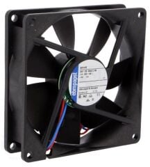 3414N DC Fanları DC Tubeaxial Fan 92x92x25mm 24V DC 49.4CFM 2.3W 32dBA 2700RPM Ball Bearing