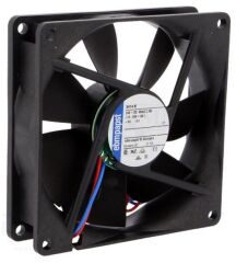 3414N DC Fanları DC Tubeaxial Fan 92x92x25mm 24V DC 49.4CFM 2.3W 32dBA 2700RPM Ball Bearing
