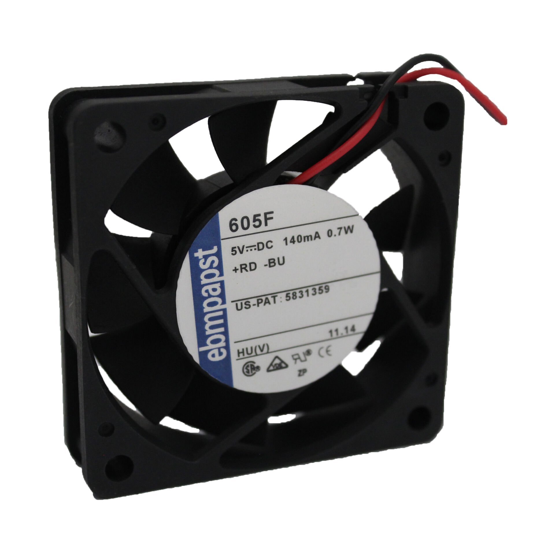 605F 60x60x15mm, 5VDC, 140mA 0,7W AKSİYEL KOMPAKT FAN