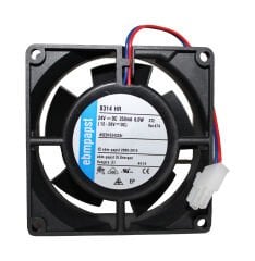 8314HR 24V DC 250mA 6W DC Fanları DC Tubeaxial Fan Moisture Protection Coating