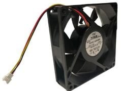3610VL-05W-B59 92x92x25mm, 24VDC, 77CFM, Rib, 3 Wire, Locked Rotor Sensor