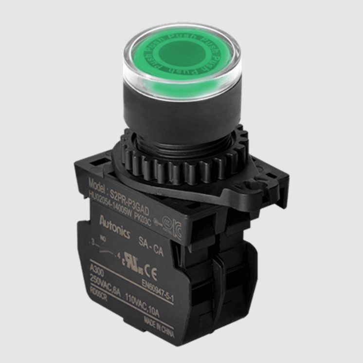 S2PR-P3GADM YEŞİL START / YAYLI / LEDLİ 24V DC