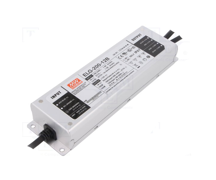 ELG-200-24DA  	24Vdc 8.4 Amp DALI Control Dim  MEANWELL