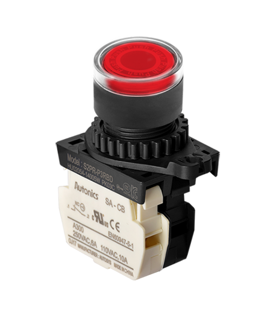 S2PR-P3RBLM KIRMIZI STOP/YAYLI/LEDLİ 220V