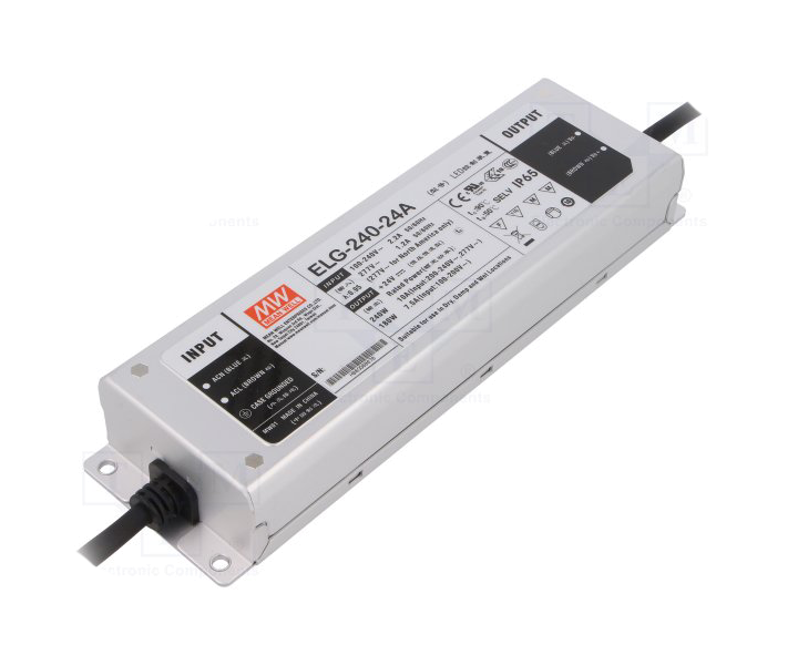 ELG-240-24A ELG24024A 24Vdc 10.0Amp ADJ  MEANWELL