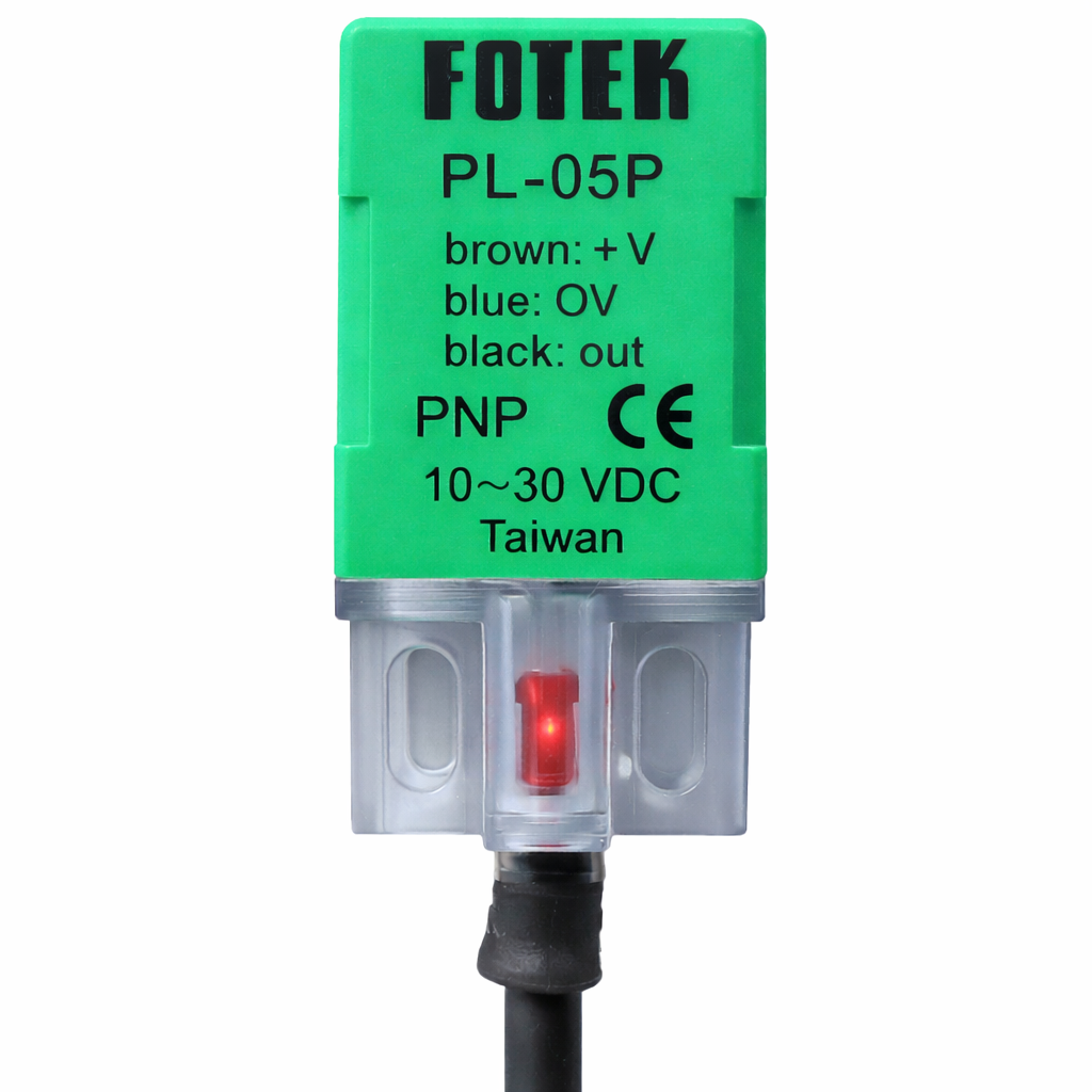 PL-05P FOTEK 17x17x35MM 10-30VDC BESLEME PNP NO 5MM ALGILAMA 2MT KABLOLU KÜBİK ENDÜKTİF SENSÖR