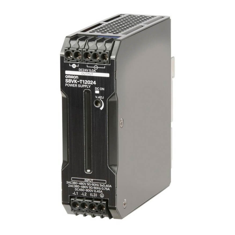 S8VK-T12024 | 120W 24V DC 5A Book Type Power Supply Pro DIN Rail Mounting