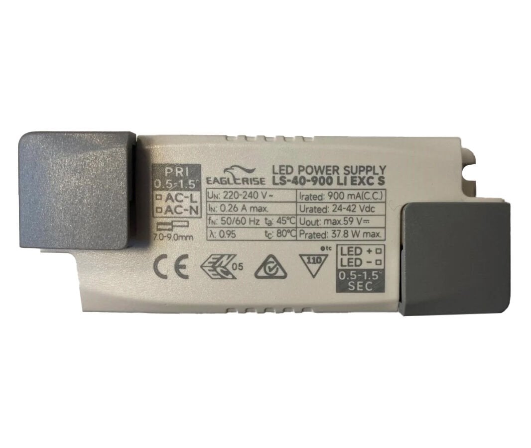 EG-LS-40-900-LI-EXC-S  900mA 24~42Vdc PF>0.95 IP20 FFree