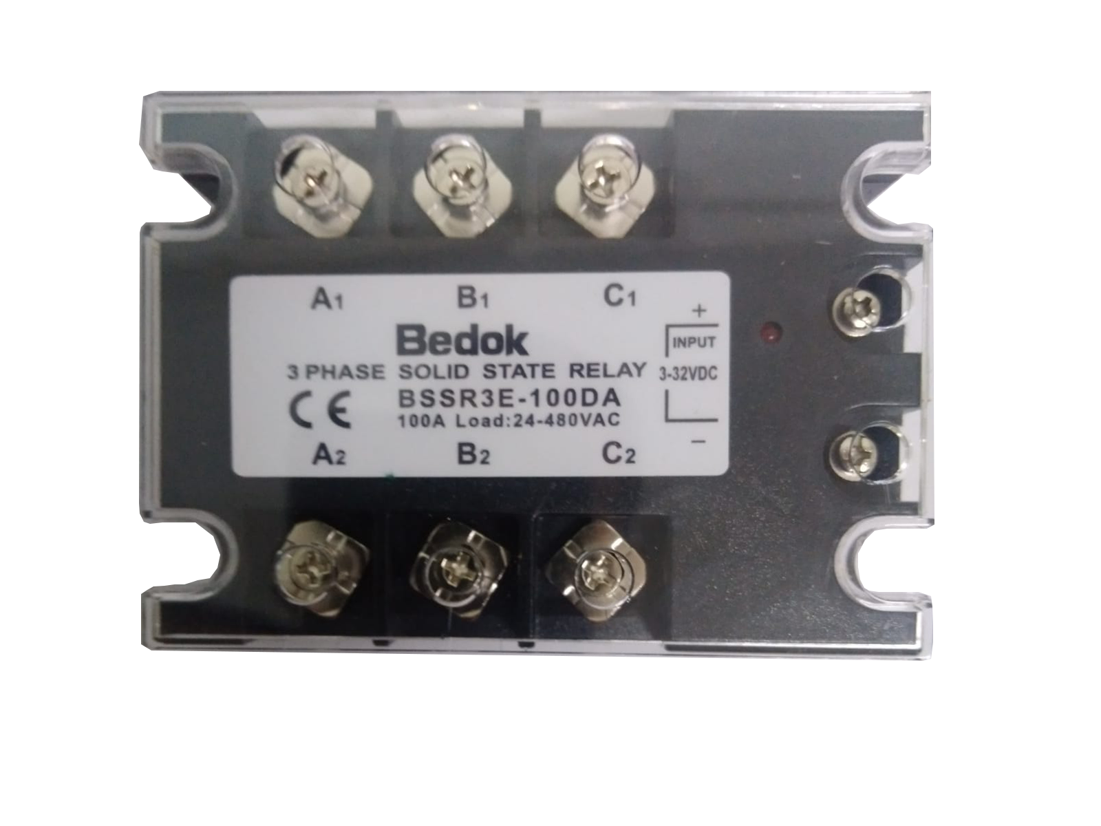 BSSR3E-100DA BEDOK 3-32VDC Tetikleme,24-480VAC Çıkış Voltajı,100A Trifaze SOLİD STATE RELAY(SSR Röle)