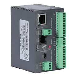 GLC-296T GLC296T GMTCNT 24VDC BESLEME 9KANAL24VDC PNP GİRİŞ/6KANAL 24VDC PNP ÇIKIŞ/3KANAL 100KHZ PULSE ÇIKIŞ/3ADET ÇİFT FAZLI ABZ ENKODER BAĞLAMA VEYA 3ADET HIZLI SAYICI GİRİŞİ 200KHZ/1ANALOG İNPUT/1ANALOG OUTPUT PLC CPU MODÜLÜ