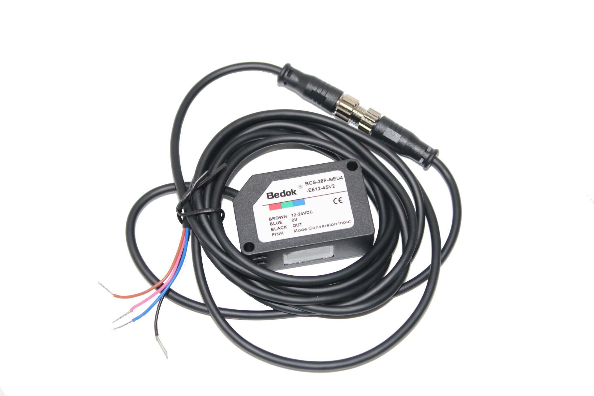 BCS-28P-SIPU4 + P8E-4SV2 Kontrast Fotoseli ve Renk Sensörü PNP M8 Konnektörlü 2M M8 Konnektör Dahil