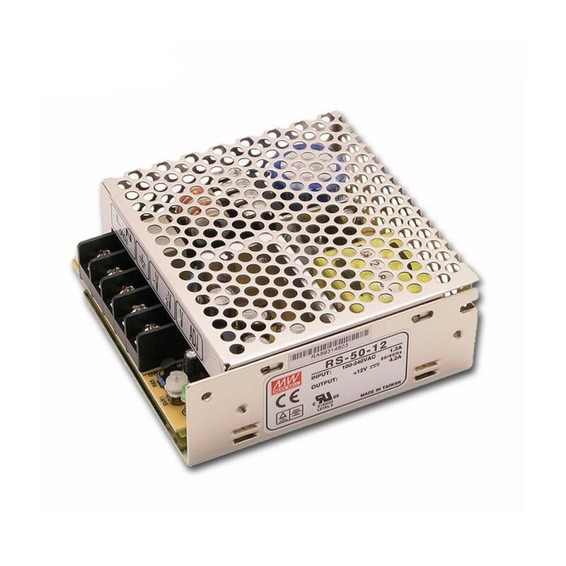 RS-50-12  	12Vdc 4.2Amp  MEANWELL |