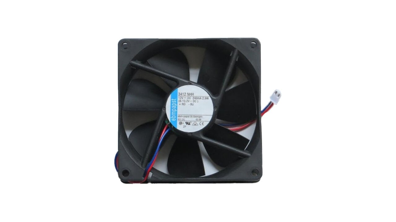 3412NHH | 12V DC 60CFM 2.9W 39dBA 3250RPM 92x92x25mm Bilyalı Rulman DC Axial Compact Fan