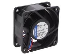 624H | 24V DC 2.4W  0.1A 39dBA 6850RPM 60x60x25mm  DC Tubeaxial Ball Bearing Fan