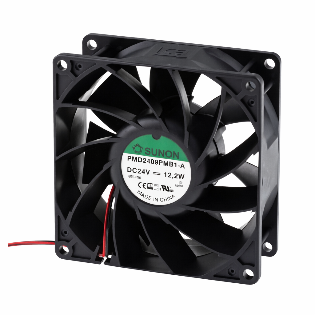 PMD2409PMB1-A | 24V DC 12.2W 90x90x38mm 2 Kablolu Kompakt Fan