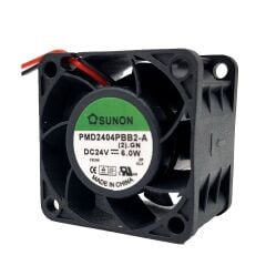 PMD2404PBB2-A | 24V DC 6.0W 40x40x28mm 2 Kablolu DC Axial Fan