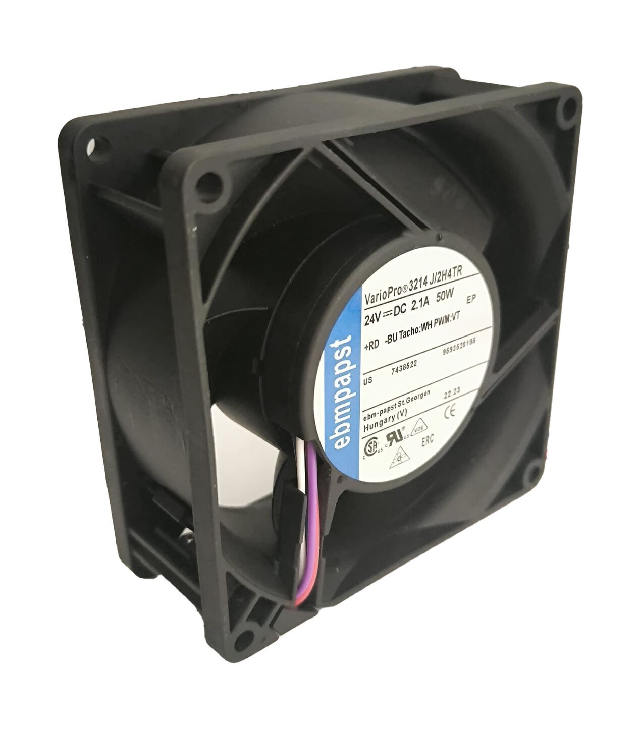 3214J/2H4TR | 92x92x38mm 24V DC EBMPAPST FAN