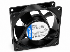 3950 | 230V AC 59 m³/h 11W 35dBA 2650RPM 92×92×25mm Sleeve Bearing AC Axial Compact Fan