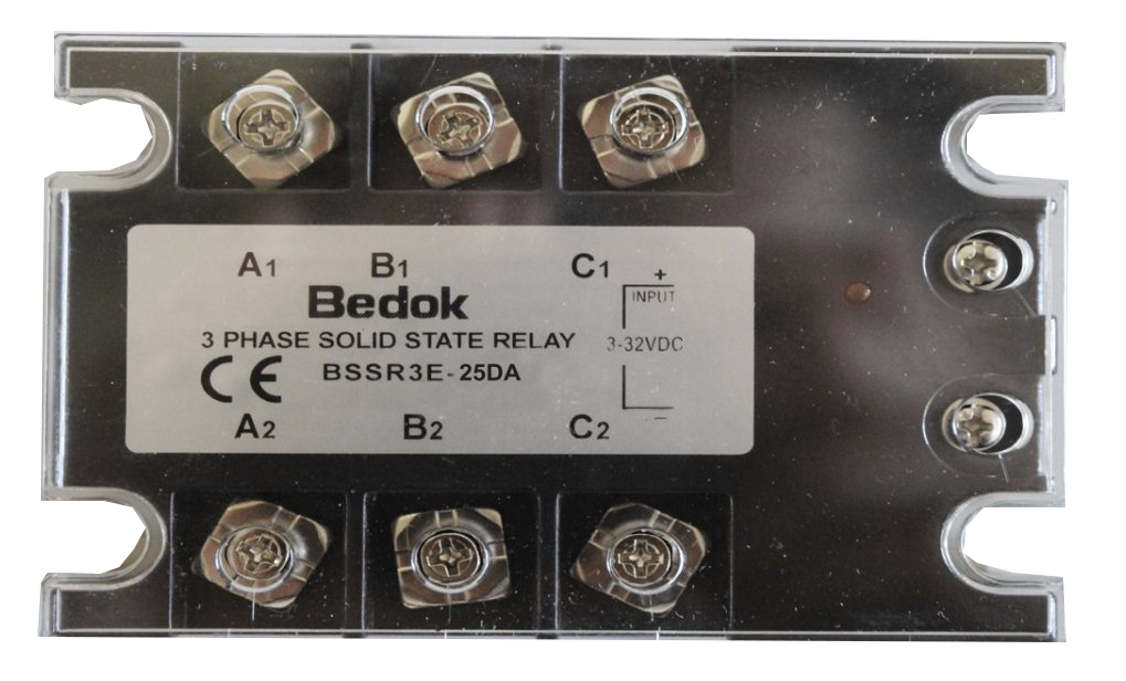 BSSR3E-25DA BEDOK 3-32VDC Tetikleme,24-480VAC Çıkış Voltajı,25A Trifaze SOLİD STATE RELAY(SSR Röle)