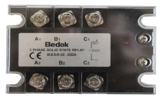 BSSR3E-25DA BEDOK 3-32VDC Tetikleme,24-480VAC Çıkış Voltajı,25A Trifaze SOLİD STATE RELAY(SSR Röle)