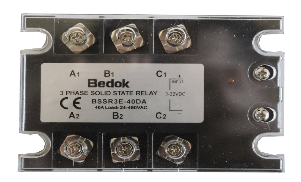 BSSR3E-40DA BEDOK 3-32VDC Tetikleme,24-480VAC Çıkış Voltajı,40A Trifaze SOLİD STATE RELAY(SSR Röle)