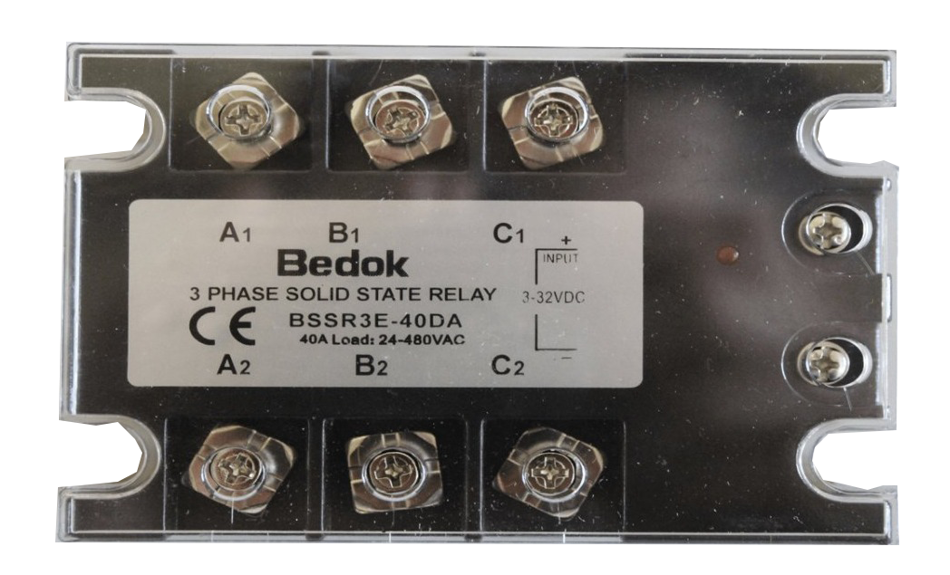 BSSR3E-40DA BEDOK 3-32VDC Tetikleme,24-480VAC Çıkış Voltajı,40A Trifaze SOLİD STATE RELAY(SSR Röle)